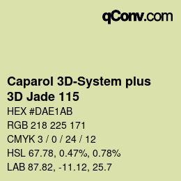 Color code: Caparol 3D-System plus - 3D Jade 115 | qconv.com