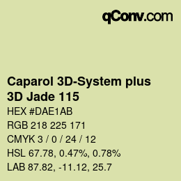 Code couleur: Caparol 3D-System plus - 3D Jade 115 | qconv.com