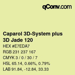 Color code: Caparol 3D-System plus - 3D Jade 120 | qconv.com