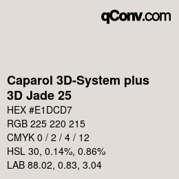 Color code: Caparol 3D-System plus - 3D Jade 25 | qconv.com