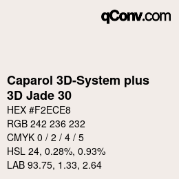 Color code: Caparol 3D-System plus - 3D Jade 30 | qconv.com