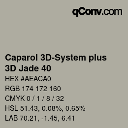 Color code: Caparol 3D-System plus - 3D Jade 40 | qconv.com