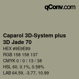 Código de color: Caparol 3D-System plus - 3D Jade 70 | qconv.com