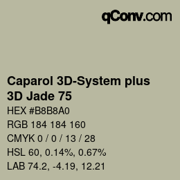 カラーコード: Caparol 3D-System plus - 3D Jade 75 | qconv.com