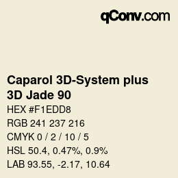 Code couleur: Caparol 3D-System plus - 3D Jade 90 | qconv.com