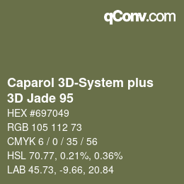 Color code: Caparol 3D-System plus - 3D Jade 95 | qconv.com