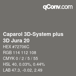 カラーコード: Caparol 3D-System plus - 3D Jura 20 | qconv.com