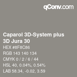 カラーコード: Caparol 3D-System plus - 3D Jura 30 | qconv.com