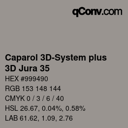 カラーコード: Caparol 3D-System plus - 3D Jura 35 | qconv.com
