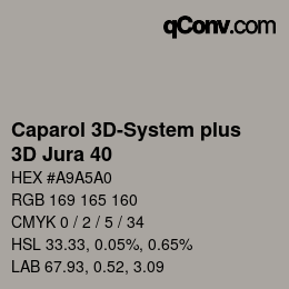 Code couleur: Caparol 3D-System plus - 3D Jura 40 | qconv.com