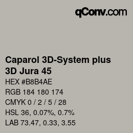 Farbcode: Caparol 3D-System plus - 3D Jura 45 | qconv.com