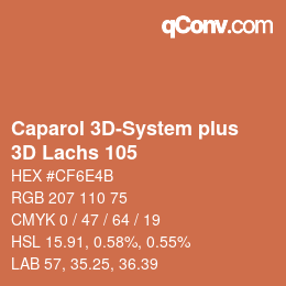Código de color: Caparol 3D-System plus - 3D Lachs 105 | qconv.com