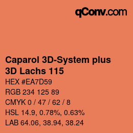 Color code: Caparol 3D-System plus - 3D Lachs 115 | qconv.com