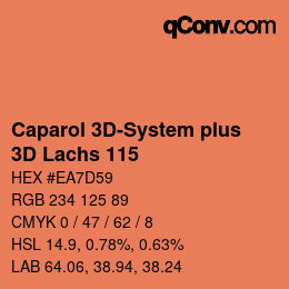 Código de color: Caparol 3D-System plus - 3D Lachs 115 | qconv.com