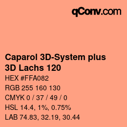 Código de color: Caparol 3D-System plus - 3D Lachs 120 | qconv.com