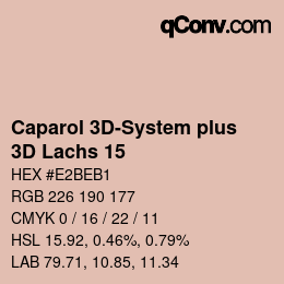 Código de color: Caparol 3D-System plus - 3D Lachs 15 | qconv.com
