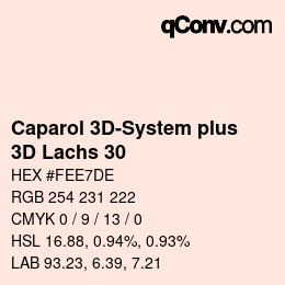 Color code: Caparol 3D-System plus - 3D Lachs 30 | qconv.com