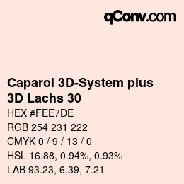 Código de color: Caparol 3D-System plus - 3D Lachs 30 | qconv.com