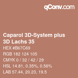 Color code: Caparol 3D-System plus - 3D Lachs 35 | qconv.com