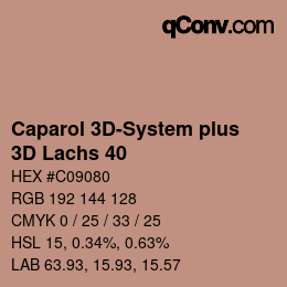 Color code: Caparol 3D-System plus - 3D Lachs 40 | qconv.com