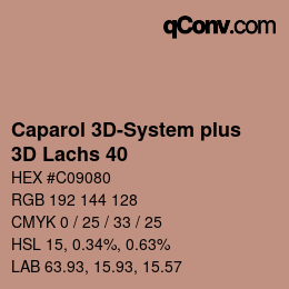 カラーコード: Caparol 3D-System plus - 3D Lachs 40 | qconv.com