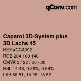 Farbcode: Caparol 3D-System plus - 3D Lachs 45 | qconv.com