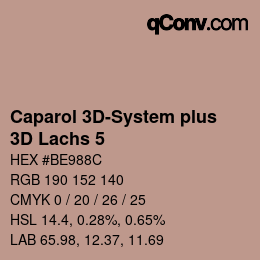 Color code: Caparol 3D-System plus - 3D Lachs 5 | qconv.com