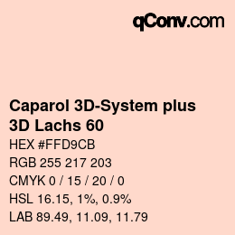 Color code: Caparol 3D-System plus - 3D Lachs 60 | qconv.com