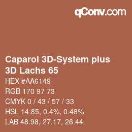 Color code: Caparol 3D-System plus - 3D Lachs 65 | qconv.com