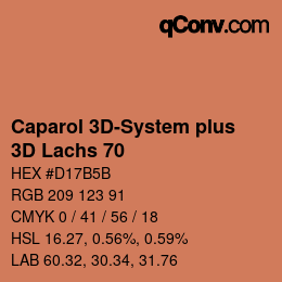 Color code: Caparol 3D-System plus - 3D Lachs 70 | qconv.com