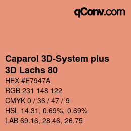 Código de color: Caparol 3D-System plus - 3D Lachs 80 | qconv.com