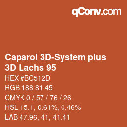 Color code: Caparol 3D-System plus - 3D Lachs 95 | qconv.com