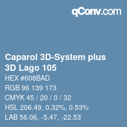 Código de color: Caparol 3D-System plus - 3D Lago 105 | qconv.com