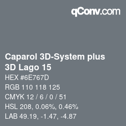 カラーコード: Caparol 3D-System plus - 3D Lago 15 | qconv.com