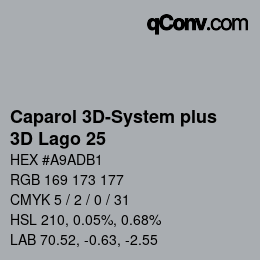カラーコード: Caparol 3D-System plus - 3D Lago 25 | qconv.com