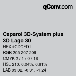 Color code: Caparol 3D-System plus - 3D Lago 30 | qconv.com