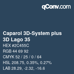 Color code: Caparol 3D-System plus - 3D Lago 35 | qconv.com