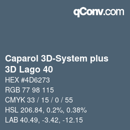 Color code: Caparol 3D-System plus - 3D Lago 40 | qconv.com