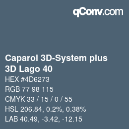 Code couleur: Caparol 3D-System plus - 3D Lago 40 | qconv.com