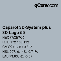 Farbcode: Caparol 3D-System plus - 3D Lago 55 | qconv.com