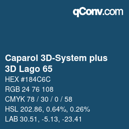 Color code: Caparol 3D-System plus - 3D Lago 65 | qconv.com