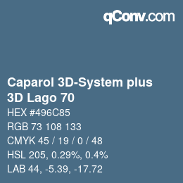 Color code: Caparol 3D-System plus - 3D Lago 70 | qconv.com