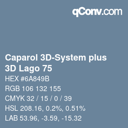 Farbcode: Caparol 3D-System plus - 3D Lago 75 | qconv.com