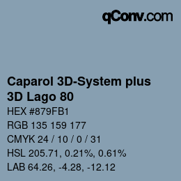 Color code: Caparol 3D-System plus - 3D Lago 80 | qconv.com