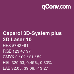 Code couleur: Caparol 3D-System plus - 3D Laser 10 | qconv.com