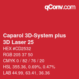 Color code: Caparol 3D-System plus - 3D Laser 25 | qconv.com