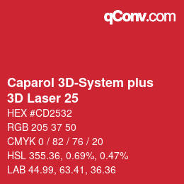 Código de color: Caparol 3D-System plus - 3D Laser 25 | qconv.com