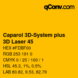 Farbcode: Caparol 3D-System plus - 3D Laser 45 | qconv.com