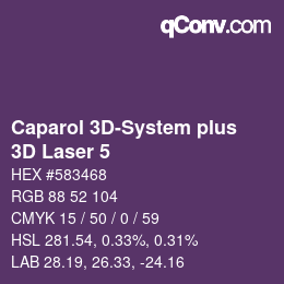 Color code: Caparol 3D-System plus - 3D Laser 5 | qconv.com