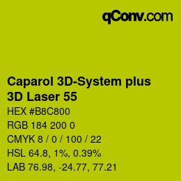 Farbcode: Caparol 3D-System plus - 3D Laser 55 | qconv.com